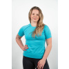 Turquoise MERINO short-sleeve t-shirt