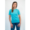 Turquoise MERINO short-sleeve t-shirt