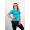 Turquoise MERINO short-sleeve t-shirt