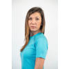 Turquoise MERINO short-sleeve t-shirt