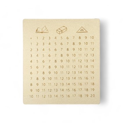 dřevěná tabulka sčítání do 20