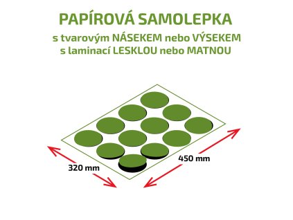 Samolepky papírové
