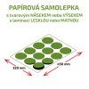 Samolepky papírové