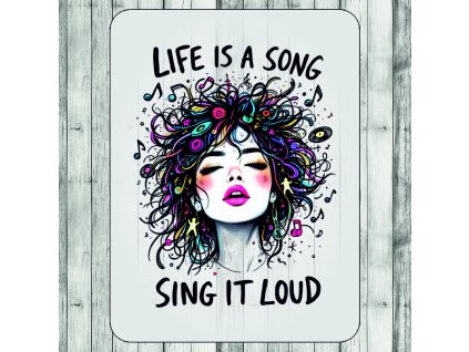 DTF transfer/nažehľovačka Life is song