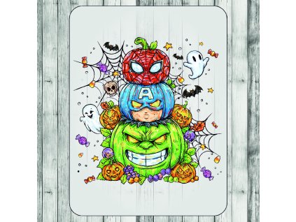 DTF transfer/nažehľovačka Tekvica - postavičky