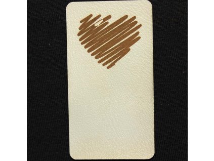 Štítok na lem - srdce