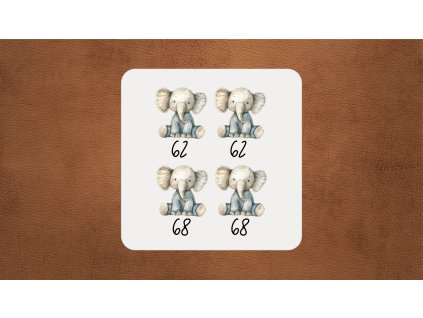 Size label elefant V1