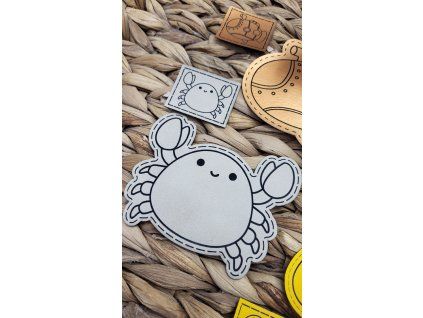 Koženkový štítok KRABÍK