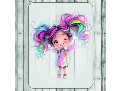 DTF transfer/nažehľovačka Farebná anjelka 3