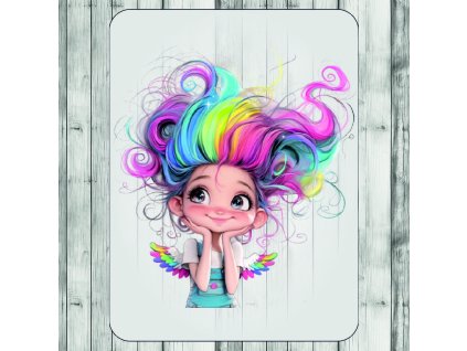DTF transfer/nažehľovačka Farebná anjelka 5
