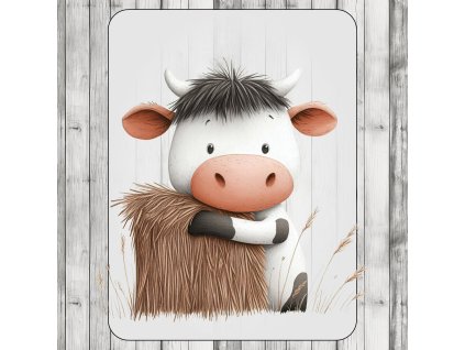 DTF transfer/nažehľovačka Teliatko za slamou