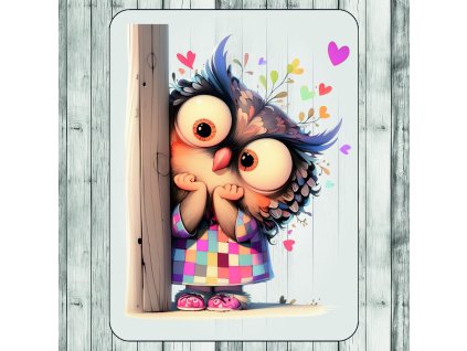 DTF transfer/nažehľovačka Kuk sovička