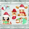 DTF transfer/nažehľovačka Vianočné zvieratká