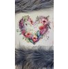 Koženkový panel KVETOVÉ SRDCE III.