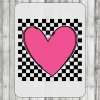 DTF transfer/nažehľovačka Srdce na šachovnici
