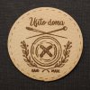 Štítok - Ušito doma (CZ)  koženkový štítok