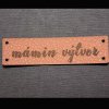Štítok - Mámin výtvor (CZ)  koženkový štítok