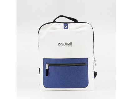 Dámský batoh PEPE MOLL v bílo-modré kombinaci