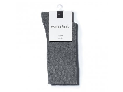 Kvalitní ponožky šedé, melírované vlákno MOODFEET