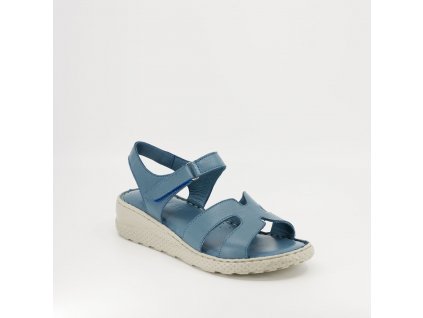 Dámské kožené sandály STIVAL modré