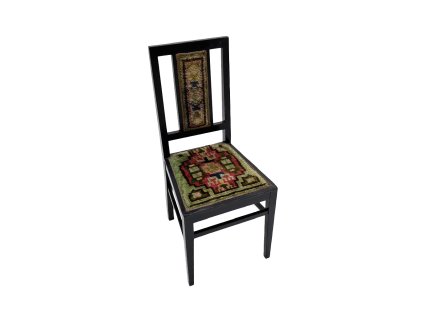 Retro chair with kilim