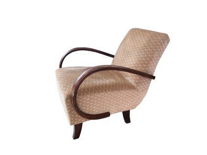 Halabala armchair, with dark armrests