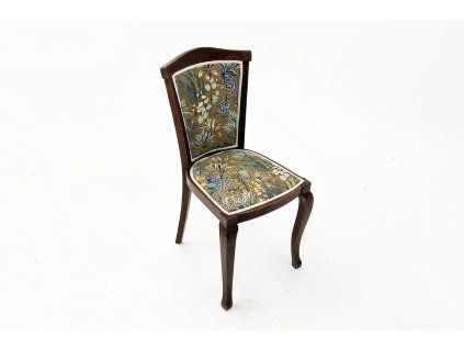 Redesigned chair with upholstery