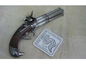 FLINTLOCK PISTOLE - 4 HLAVNĚ Francie 18. Století