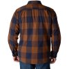 carhartt heavyweight flannel plaid hemd darkbrown 1