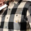 carhartt heavyweight flannel plaid hemd 2