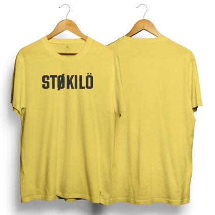 College yellow tshirt