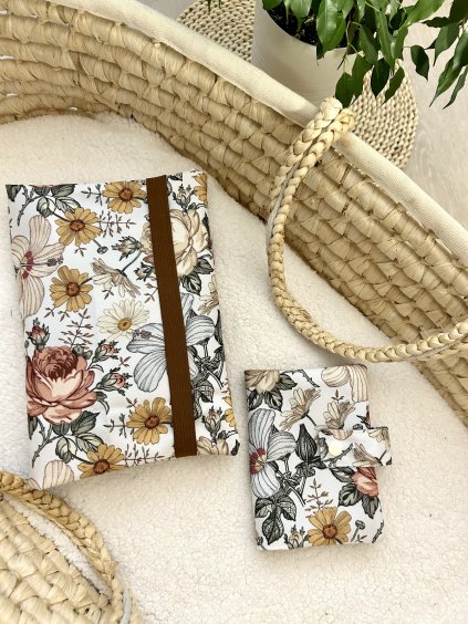 Plenkovník + obal na očkovací průkaz - podzimní květy