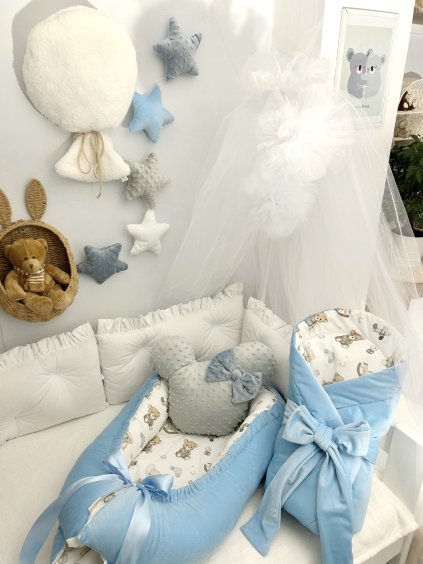 Set 4v1 - medvídci a modrý velvet