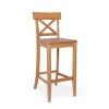 Barová stolička D 401 krížiková  Klasická barová stolička D 401 | Masív s prekríženým chrbátom