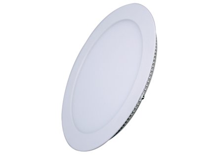 LED mini panel, podhledový, 18W, 1530lm, 3000K, tenký, kulatý, bílý