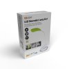 LED stmívatelná lampička 2v1, podstavec i klip, 5W 4000K, 3 barevné kryty