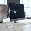 LED stmívatelná lampička 2v1, podstavec i klip, 5W 4000K, 3 barevné kryty