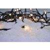 LED venkovní vánoční řetěz, 200 LED, 10m, přívod 5m, 8 funkcí, IP44, teplá bílá