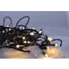 LED venkovní vánoční řetěz, 200 LED, 10m, přívod 5m, 8 funkcí, IP44, teplá bílá