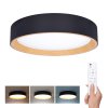 LED osvětlení s dálkovým ovladačem Larios Black, 48W, 3360lm, 39cm, změna chromatičnosti, stmívatelné
