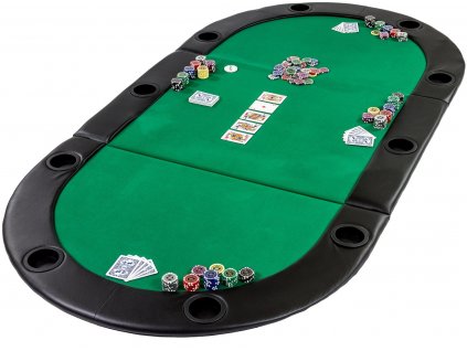 Poker podložka skladacia zelená