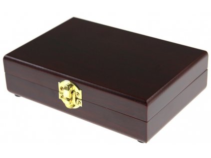 Drevená kazeta na pokerové hracie karty