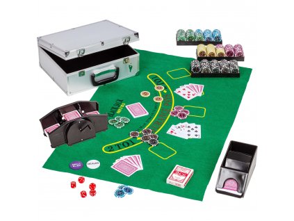 Ultimate pokerset Casino 300 + darček miešačka kariet
