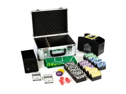 Poker kufor DELUXE 300 laserových žetónov + príslušenstvo