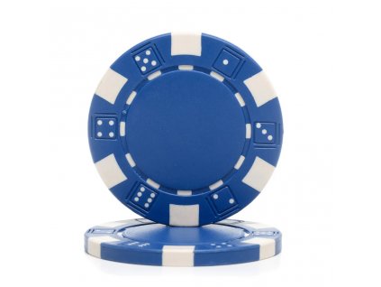 Profesionálny žetón design Flop 13g-modrá