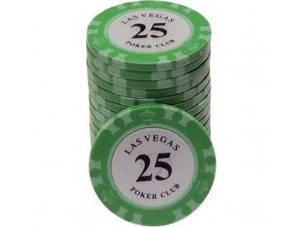 Kusový žetón na poker Las Vegas Pokerclub 25