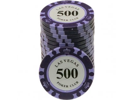 Kusový žetón na poker Las Vegas Pokerclub 500