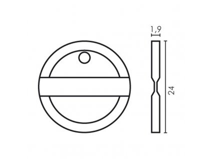 Kovový žetón typu V2 pre mechanické žetoniéry