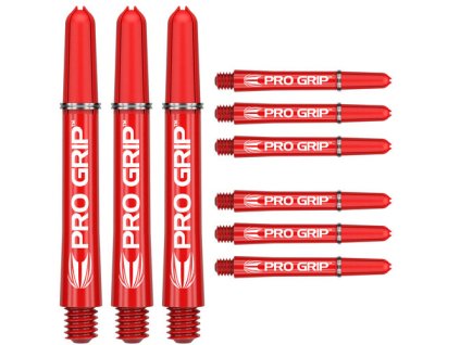 Násadky Pro Grip 3 Sets Red Short