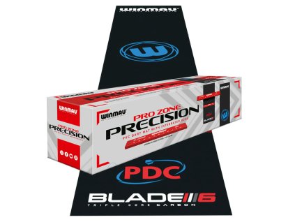 Winmau Pro Zone Precision PVC koberec s odhadzovacou lištou